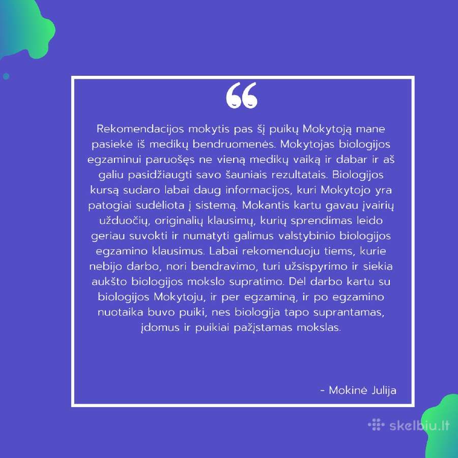Biologijos Korepetitorius - Siekiantiems 100 balų! - nuotraukos Nr. 10