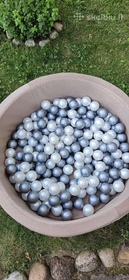 Naujas veliurinis baseinas su kamuoliukais, 90 cm - nuotraukos Nr. 9
