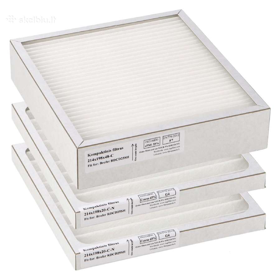 Brofer Rdcd25 rekuperatoriaus filtrai - nuotraukos Nr. 5