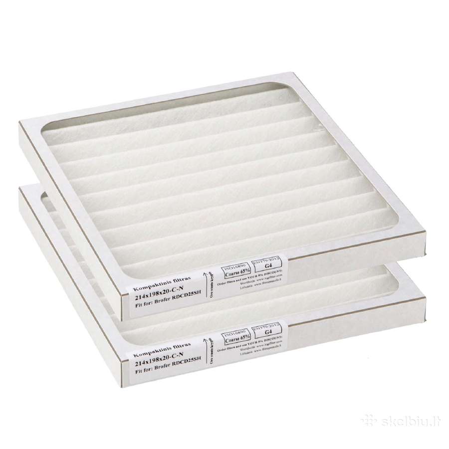 Brofer Rdcd25 rekuperatoriaus filtrai - nuotraukos Nr. 6