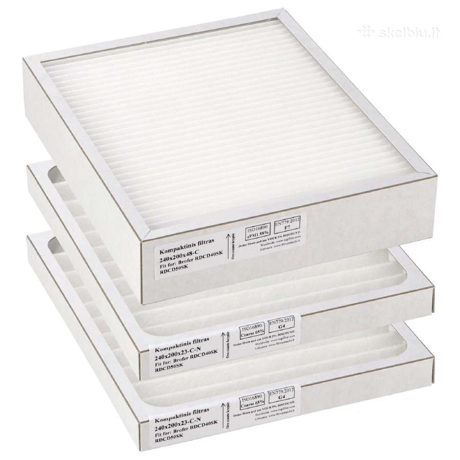 Brofer Rdcd25 rekuperatoriaus filtrai - nuotraukos Nr. 11