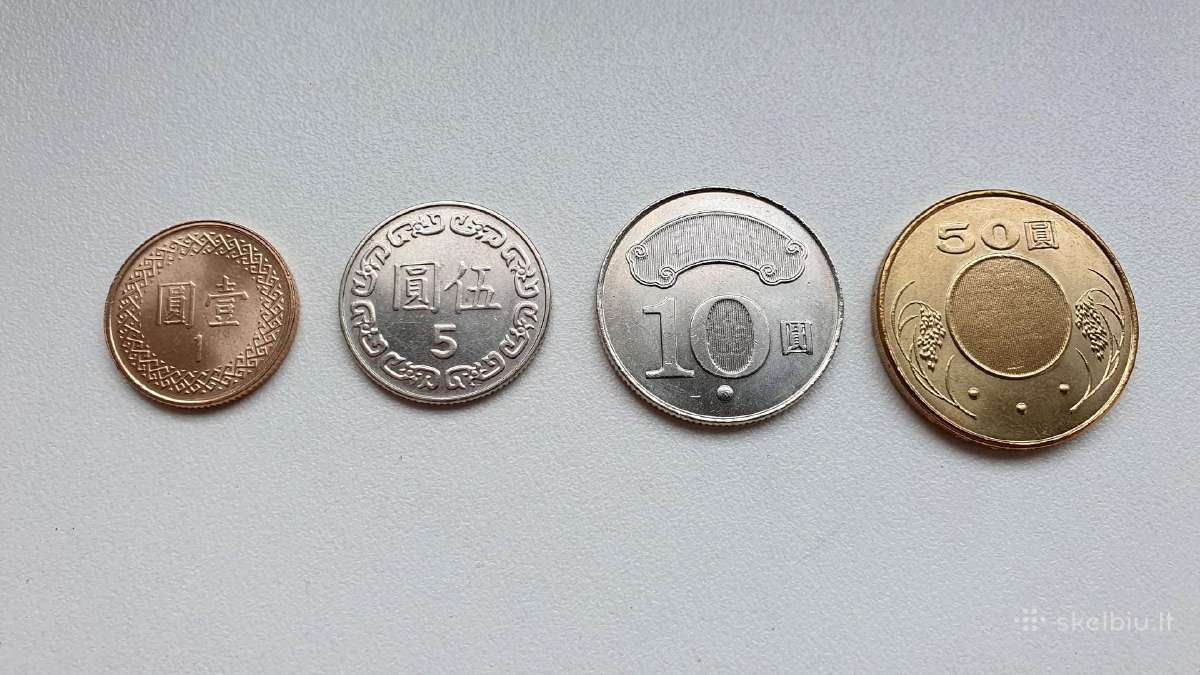 Taiwano doleriai 1, 5, 10, 50 Twd - nuotraukos Nr. 2