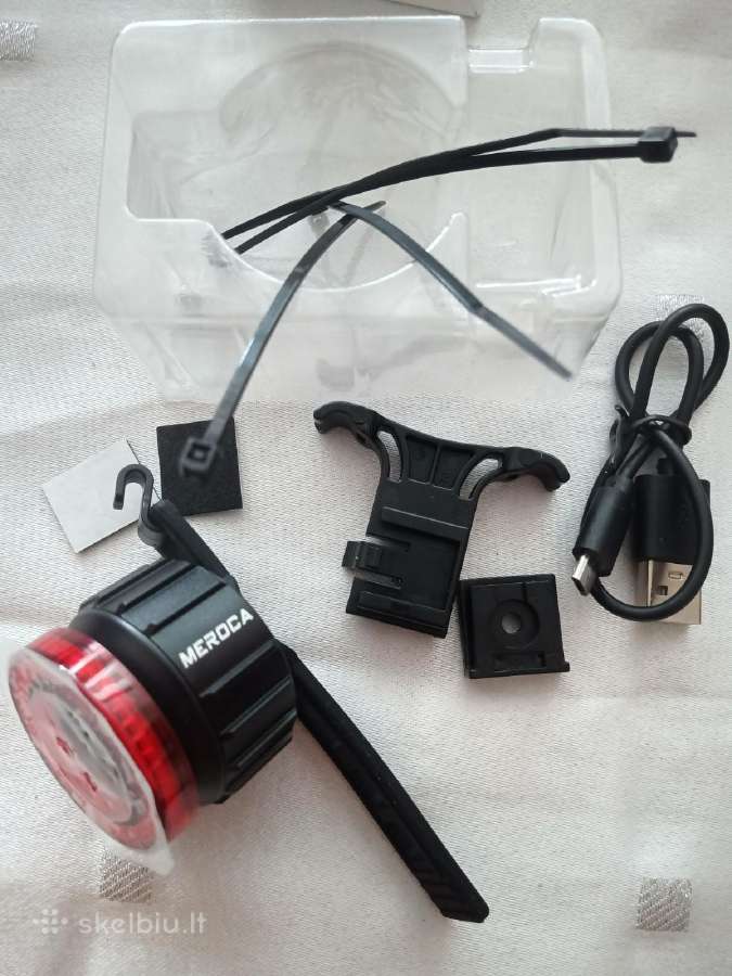 Meroca dviračio galinis žibintas, Usb įkrovimas. - nuotraukos Nr. 4