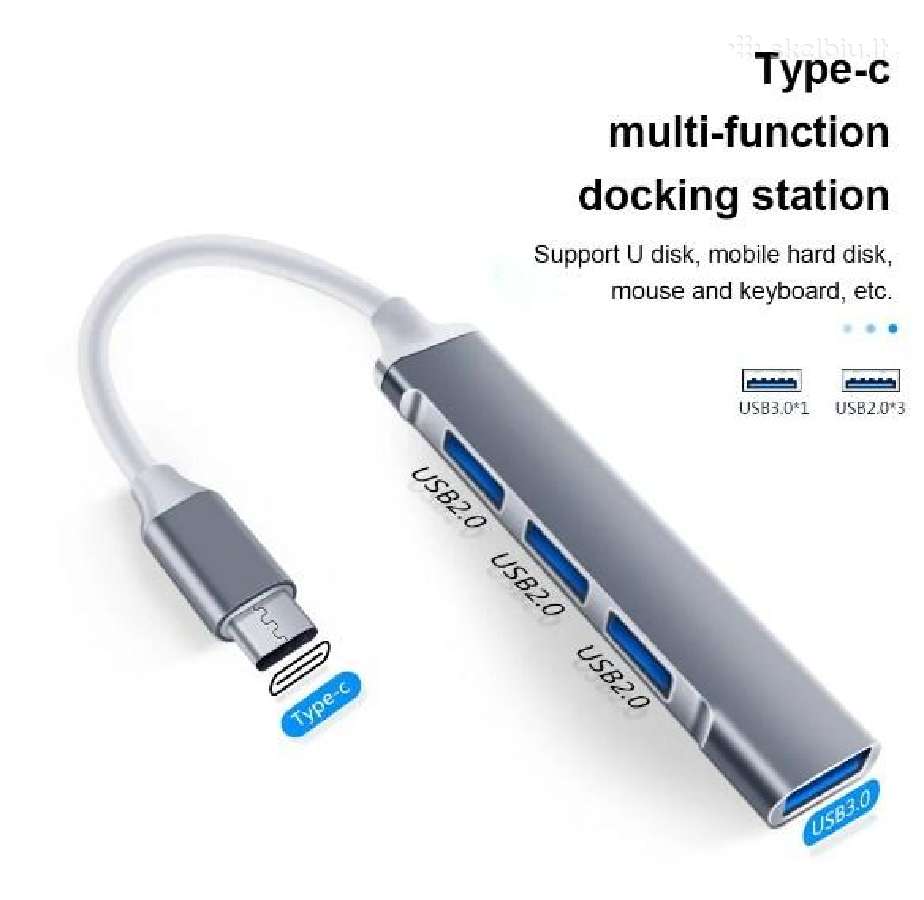 Type- C Usb šakotuvas