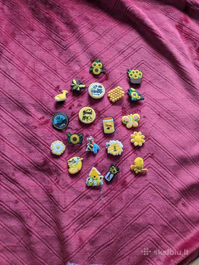 Crocs jibbitz, charms, aksesuarai, ženkliukai