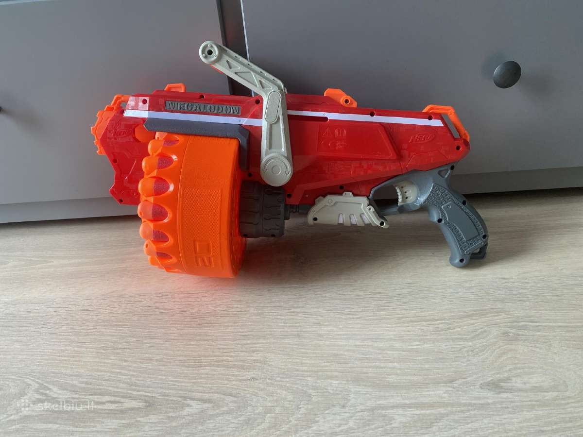 Naujas nerf mega megalodon ginklas su kulkomis 45€