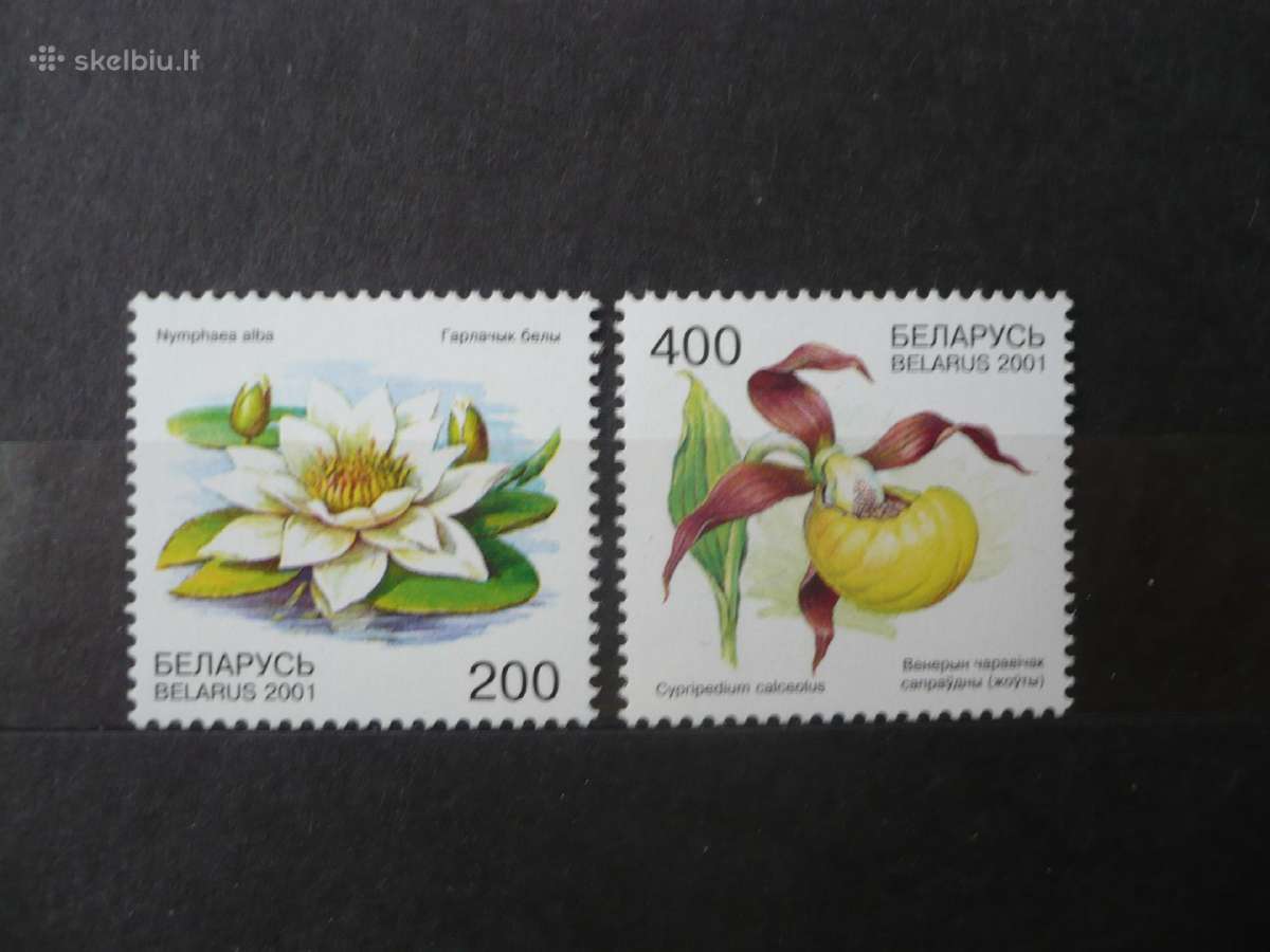 2001 m. Nykstančios gėlės ir augalai Mhn