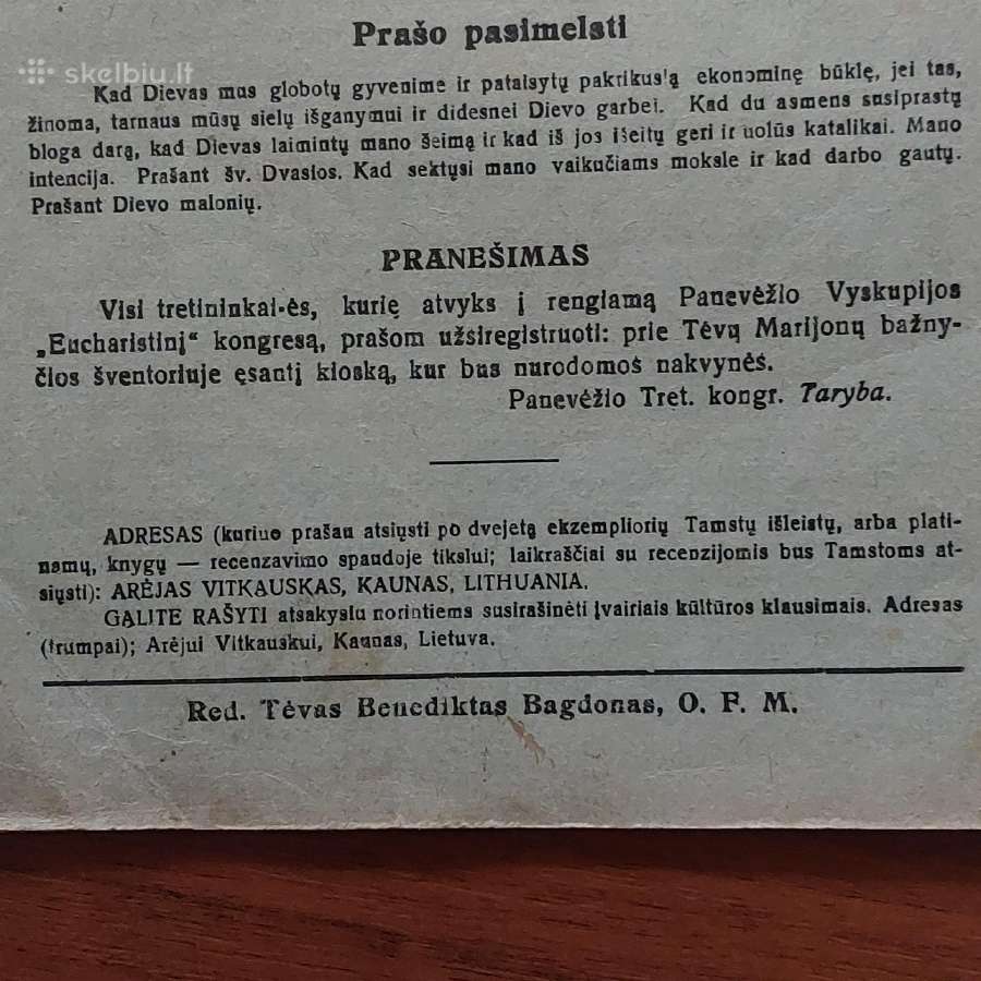 Šv. Pranciškaus Varpelis 1933 m. ,nr.6 - nuotraukos Nr. 3