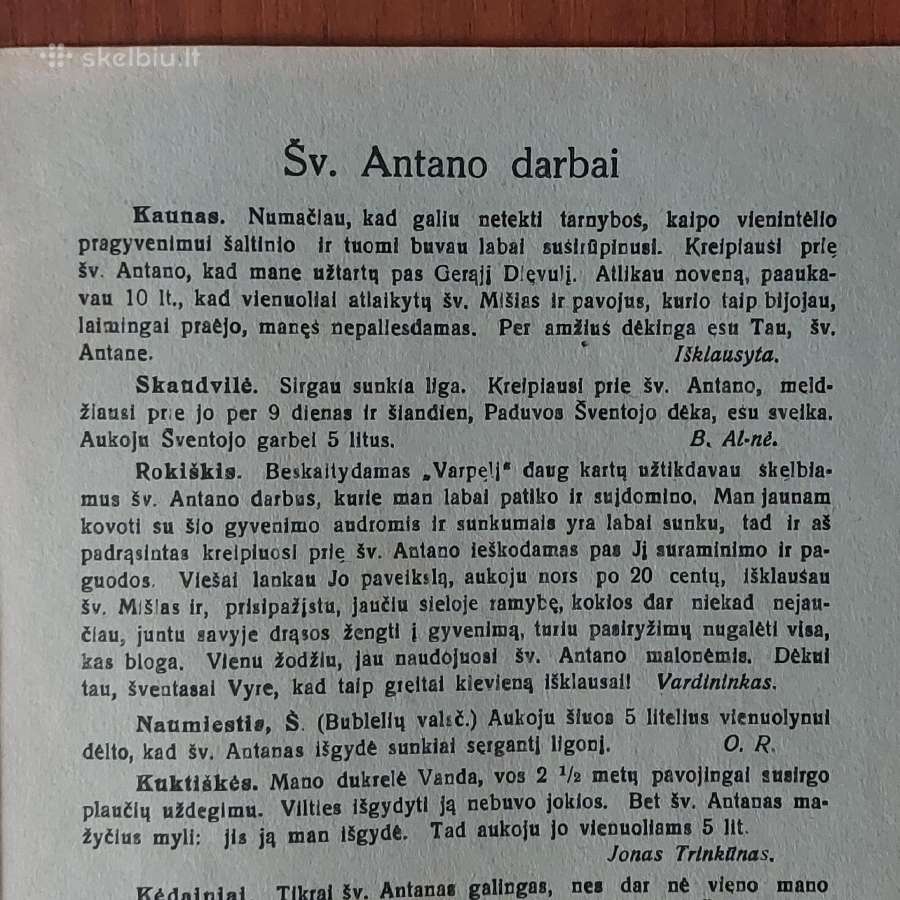 Šv. Pranciškaus Varpelis 1933 m. ,nr.6 - nuotraukos Nr. 12