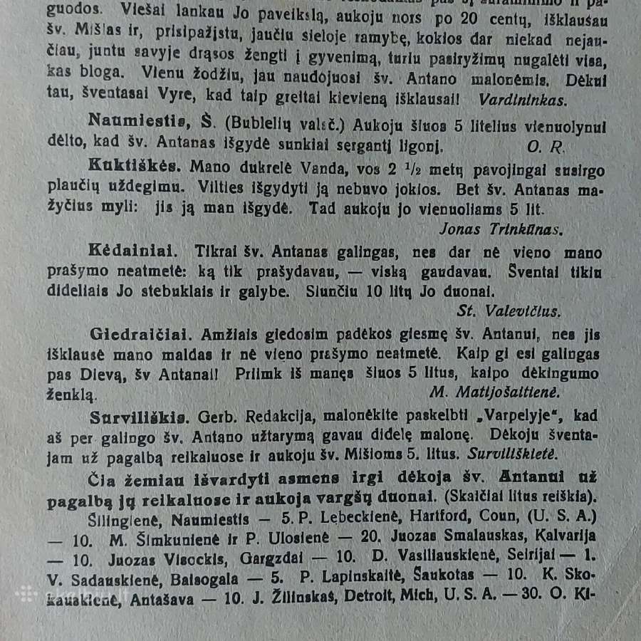 Šv. Pranciškaus Varpelis 1933 m. ,nr.6 - nuotraukos Nr. 13