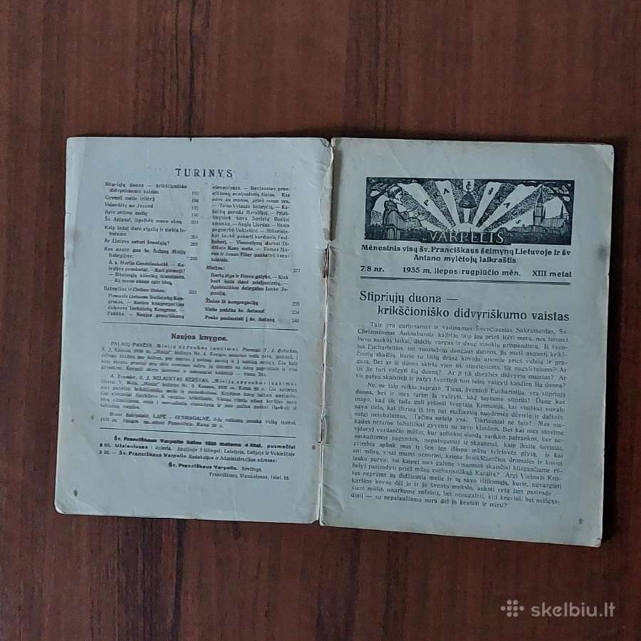 Šv. Pranciškaus Varpelis 1935 m. ,nr.7 /8 - nuotraukos Nr. 6