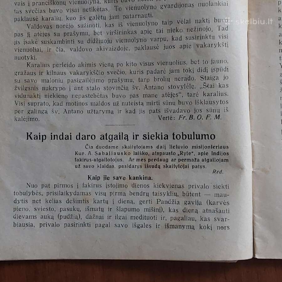 Šv. Pranciškaus Varpelis 1935 m. ,nr.7 /8 - nuotraukos Nr. 9