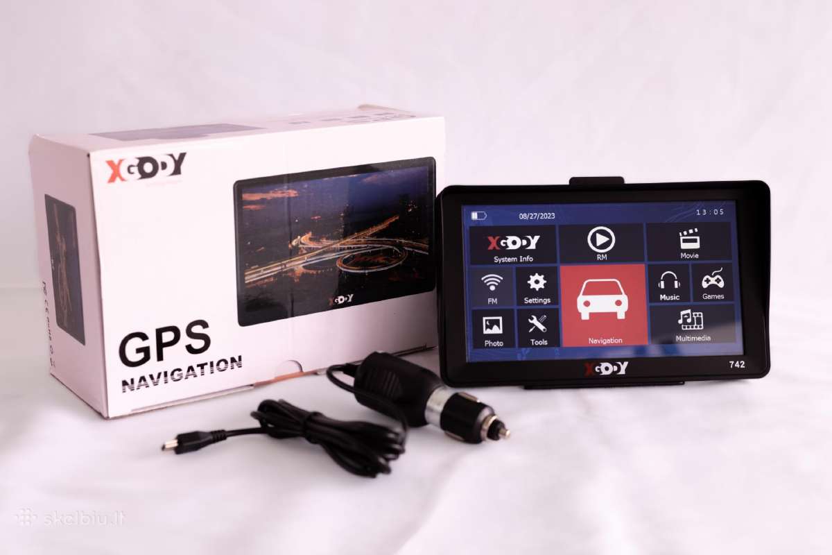 GPS Navigacija Xgody 7" colių.
