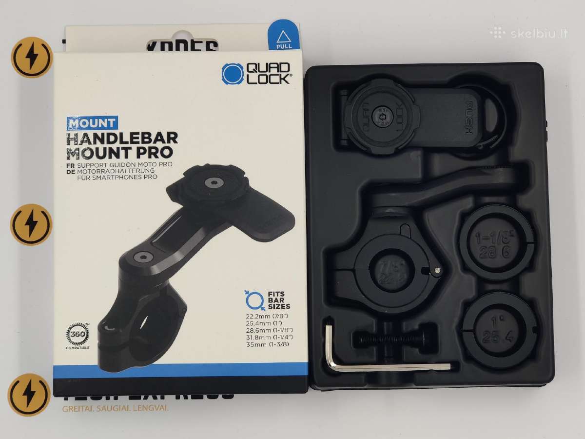 Quadlock Pro telefono laikiklis motociklui - nuotraukos Nr. 2