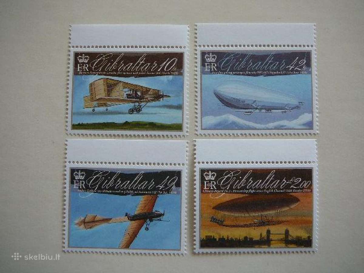 Lektuvai Dirizabliai Gibraltaras 2010 Mnh gt1383