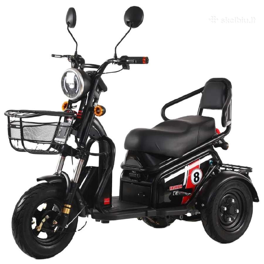 Elektrinis triratis motoroleris vezimelis - nuotraukos Nr. 2