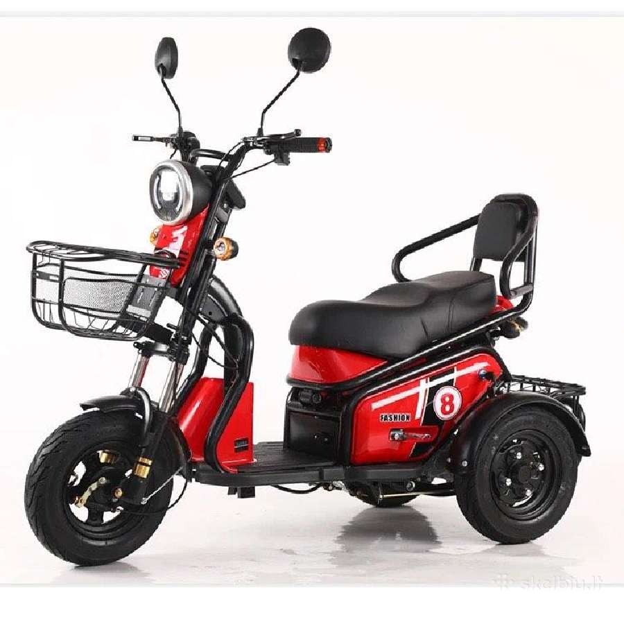 Elektrinis triratis motoroleris vezimelis - nuotraukos Nr. 8