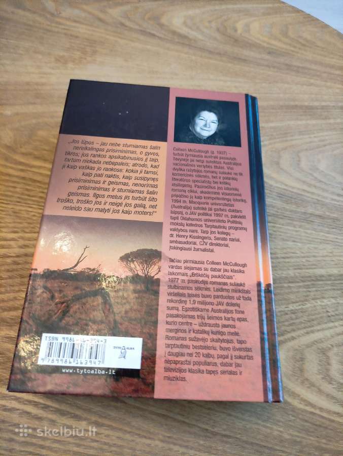 Erškėčių paukščiaicolleen Mccullough knyga - nuotraukos Nr. 2