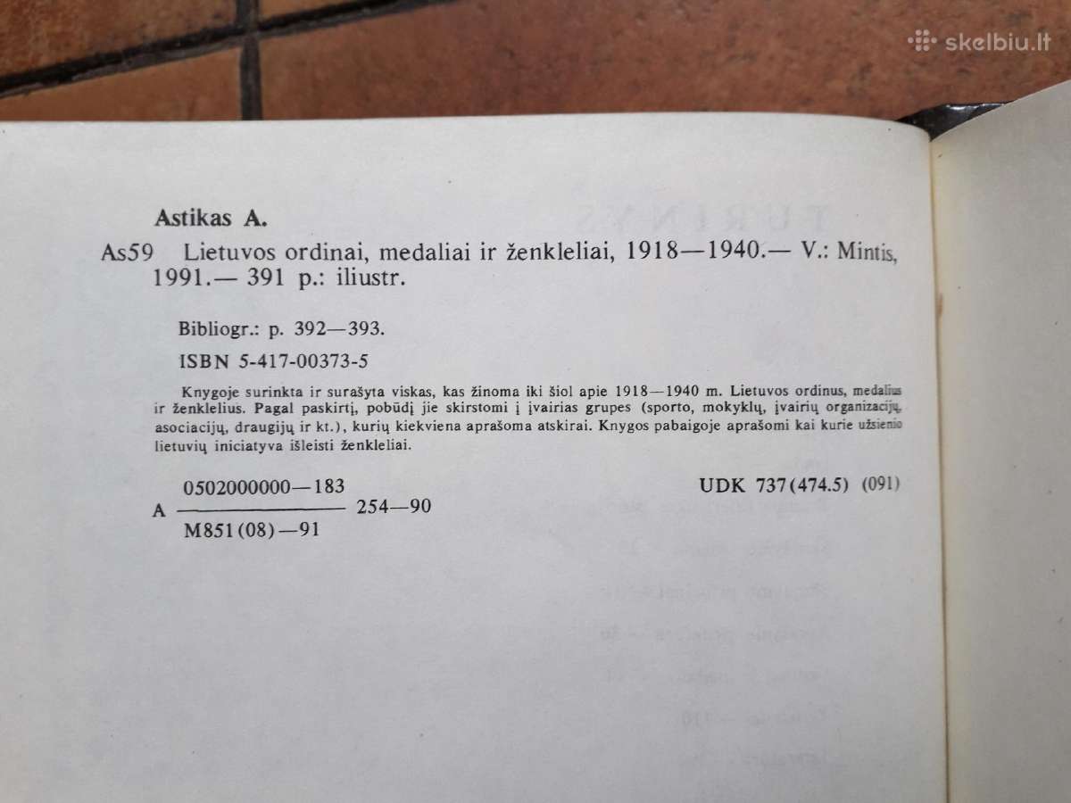 "Lietuvos ordinai, medaliai ir ženkleliai" 1993 m. - nuotraukos Nr. 15