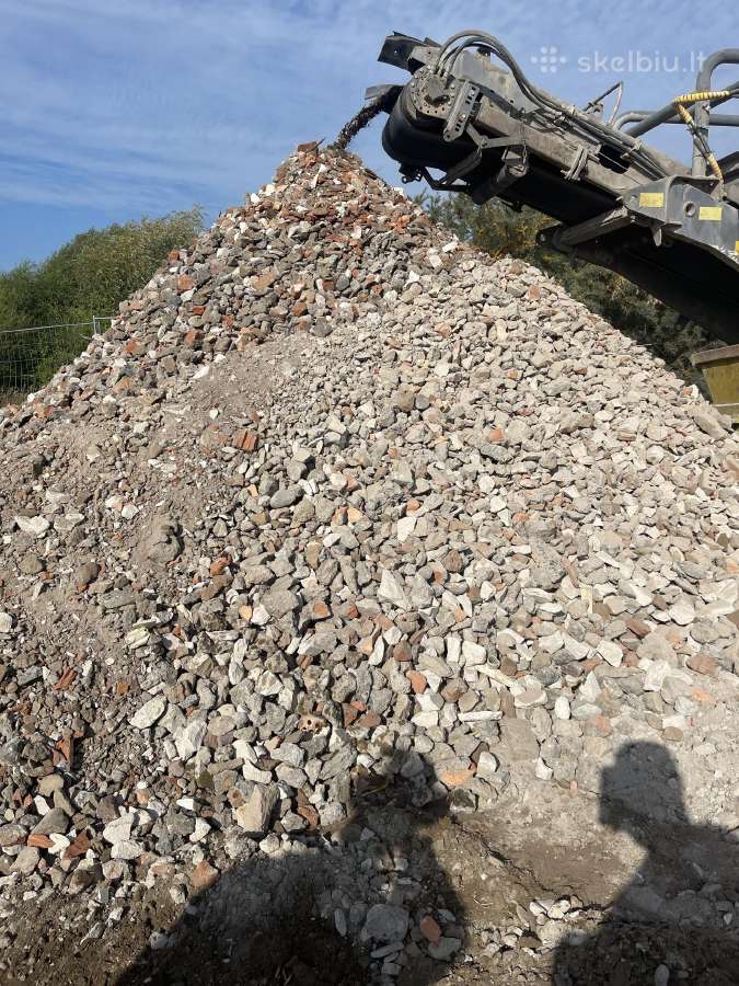Smulkus gruzas maltas betonas žvyras smėlis skalda - nuotraukos Nr. 14