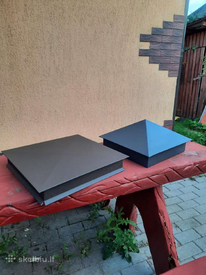 Tvoros kepurės.palangės.parapetai.