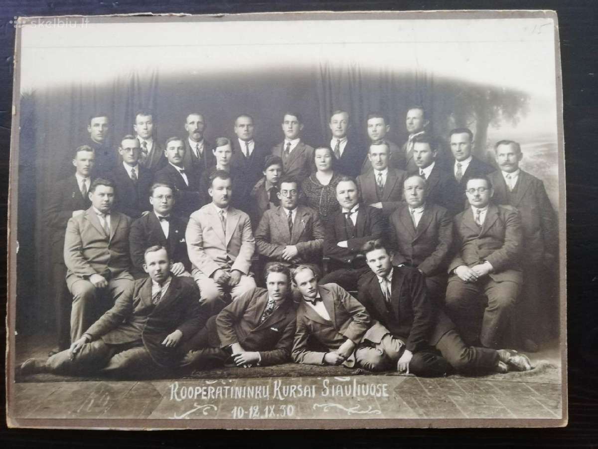 Koperatininku kursai siauliuose 1930m