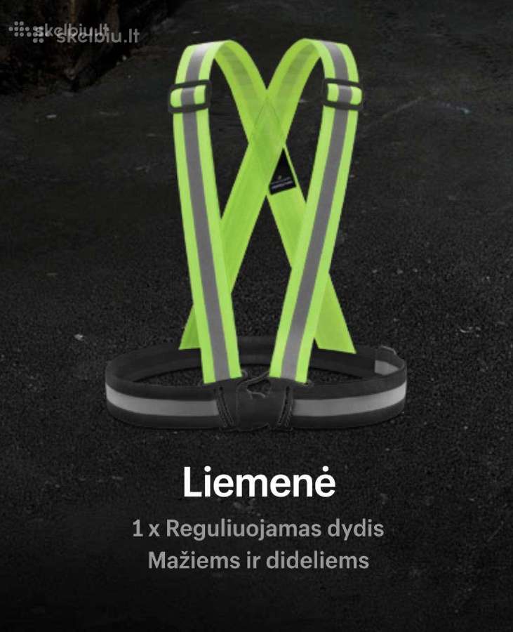 Padidinto matomumo atšvaitinės juostos - liemenė