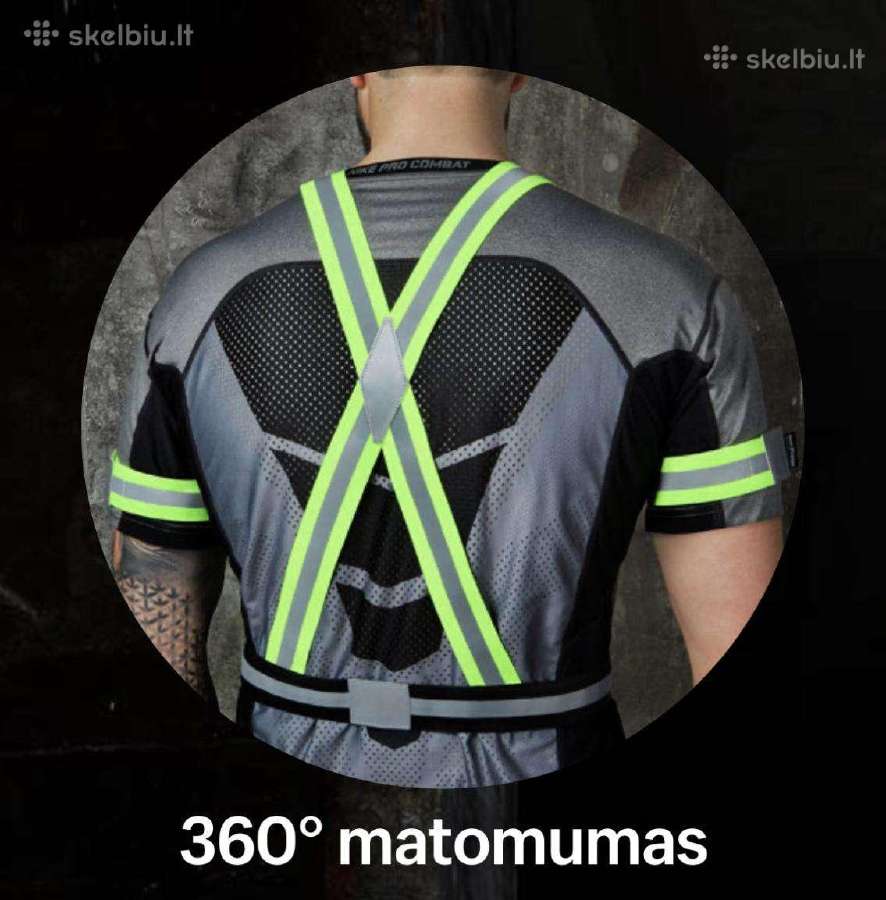 Padidinto matomumo atšvaitinės juostos - liemenė - nuotraukos Nr. 2