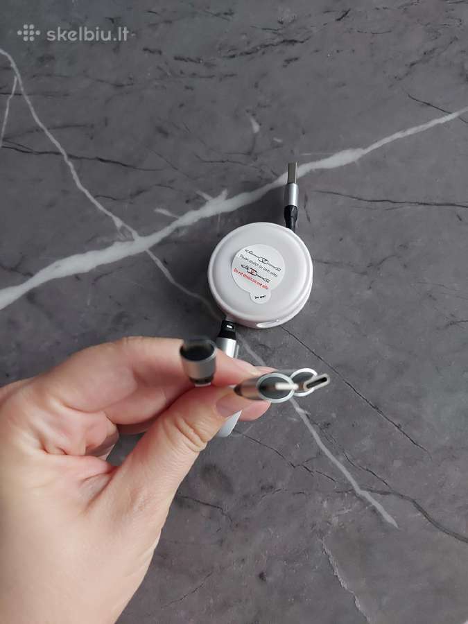 Usb laidas su Micro Usb, Lightning, Type-c - nuotraukos Nr. 3