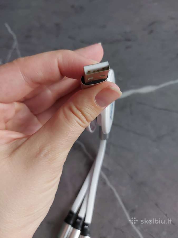 Usb laidas su Micro Usb, Lightning, Type-c - nuotraukos Nr. 4