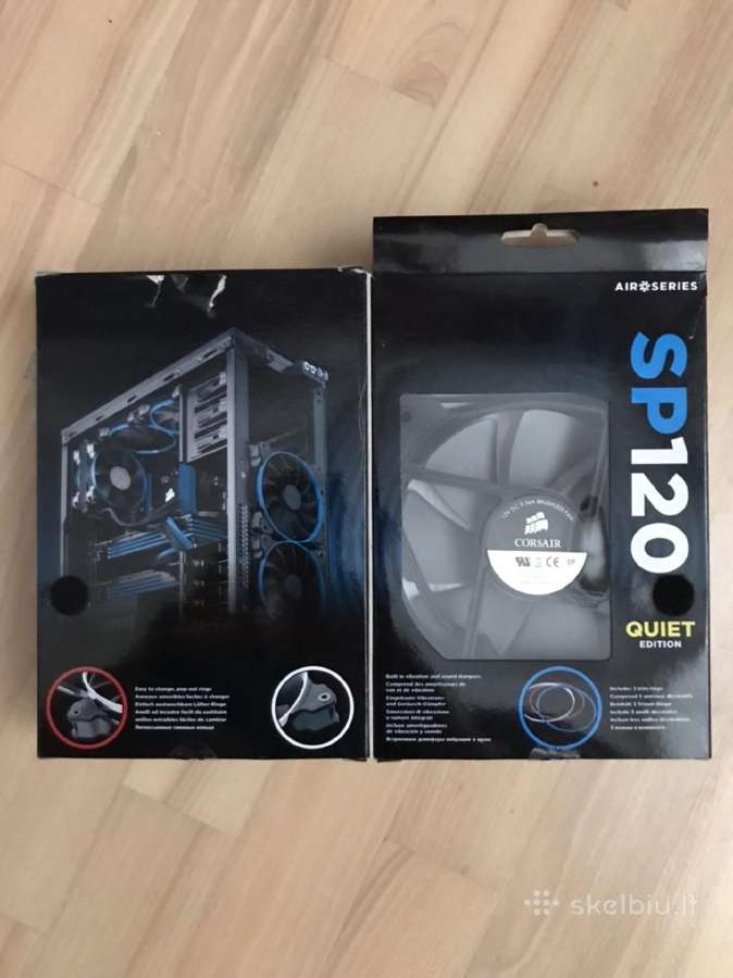 Corsair Sp120 Quiet 120 mm Black 2-pack Pc Casefan