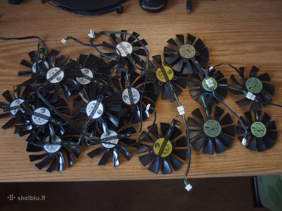 Originalūs ventiliatoriai vaizdo plokštėms