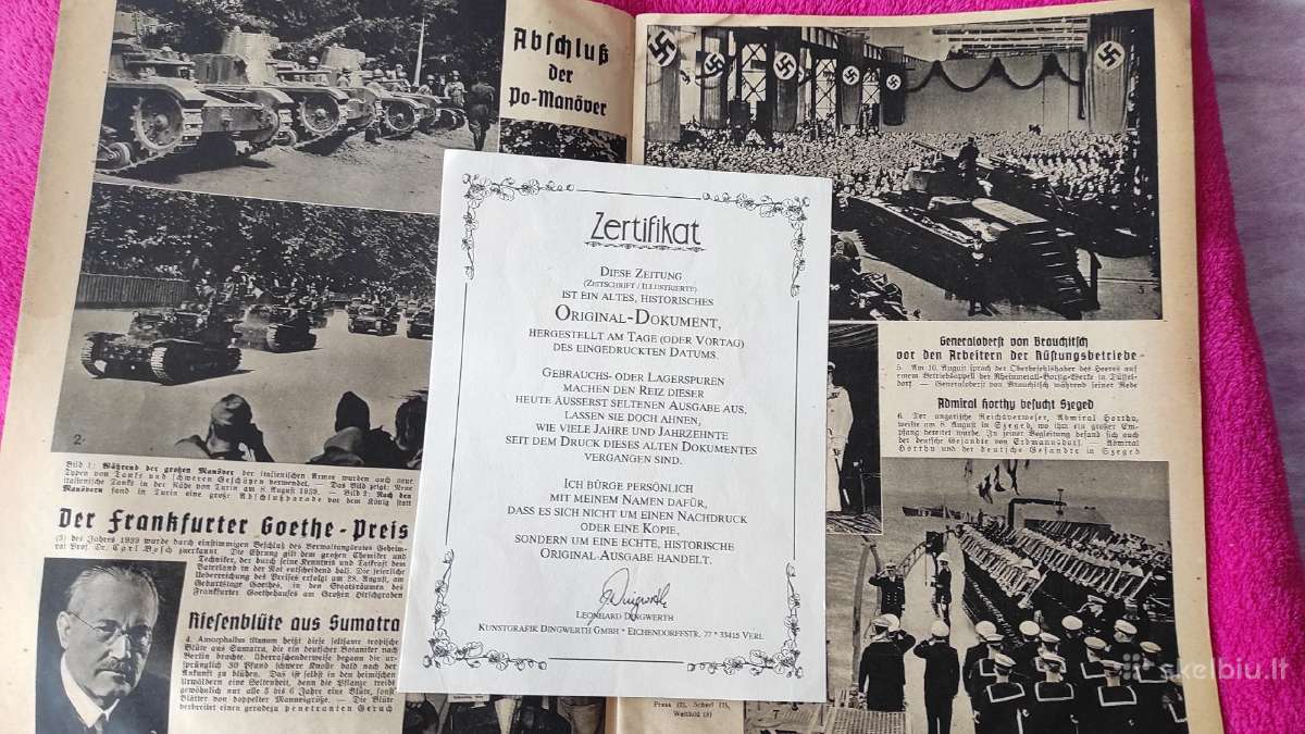 Nacių žurnalas apie Lietuvą 1939 metais su daugybe - nuotraukos Nr. 4