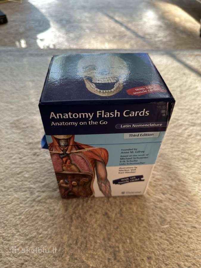 Anatomijos kortelių rinkinys Anatomy Flash Cards - nuotraukos Nr. 3