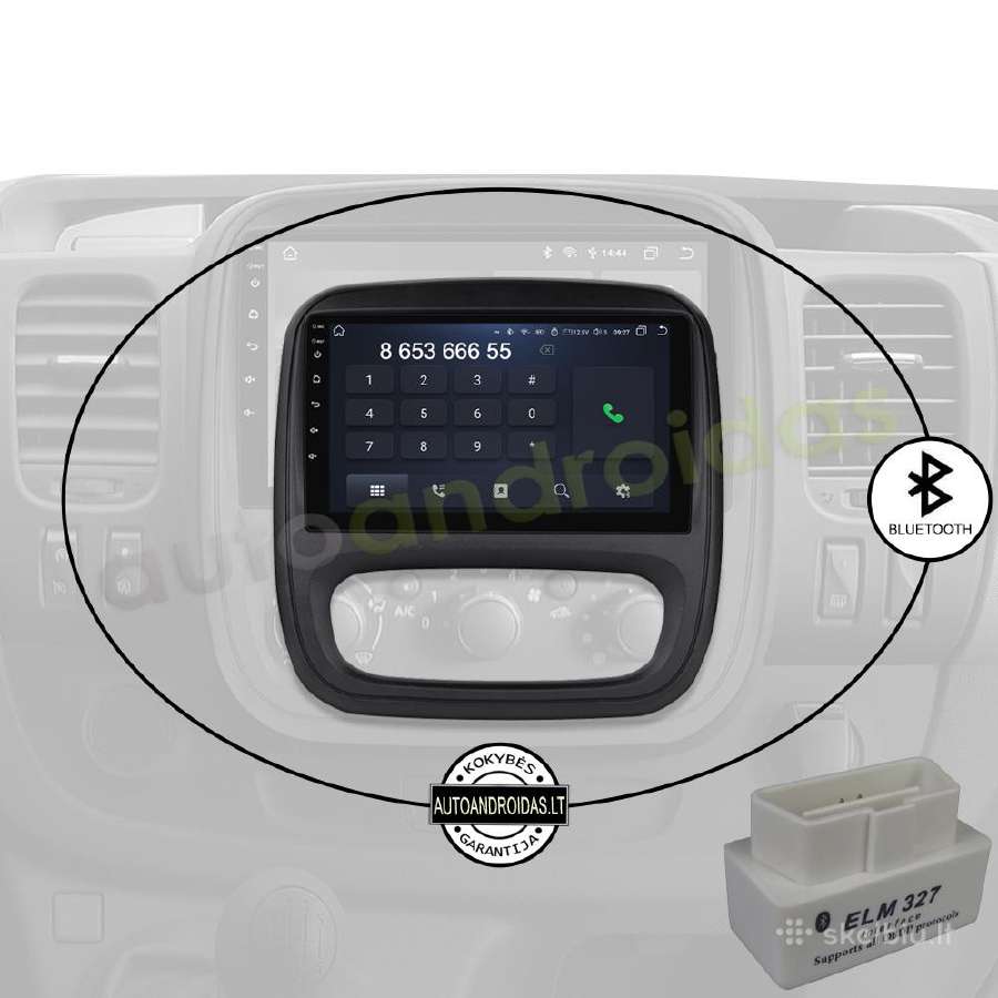 Opel Vivaro B Renault Traffic 3 Android multimedia - nuotraukos Nr. 5