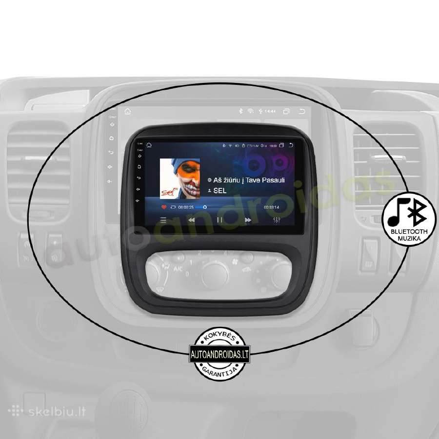 Opel Vivaro B Renault Traffic 3 Android multimedia - nuotraukos Nr. 6