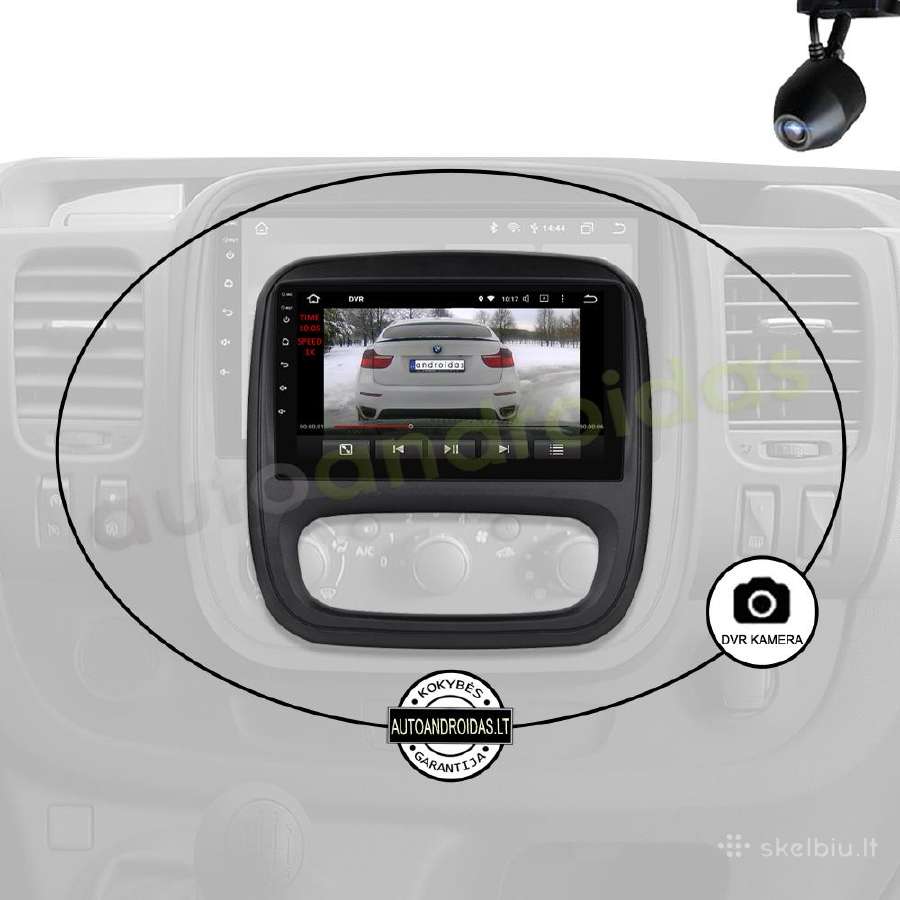 Opel Vivaro B Renault Traffic 3 Android multimedia - nuotraukos Nr. 8