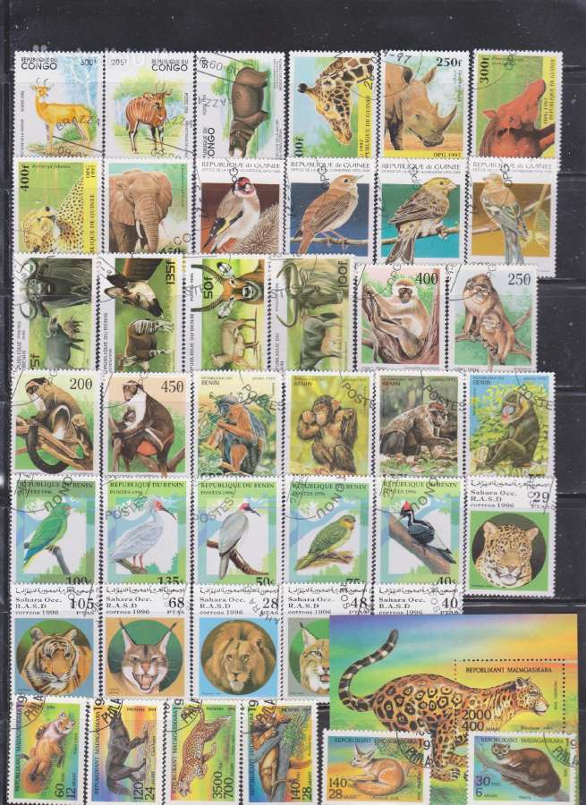 Antspauduoti pašto ženklai "Afrikos fauna" - nuotraukos Nr. 4