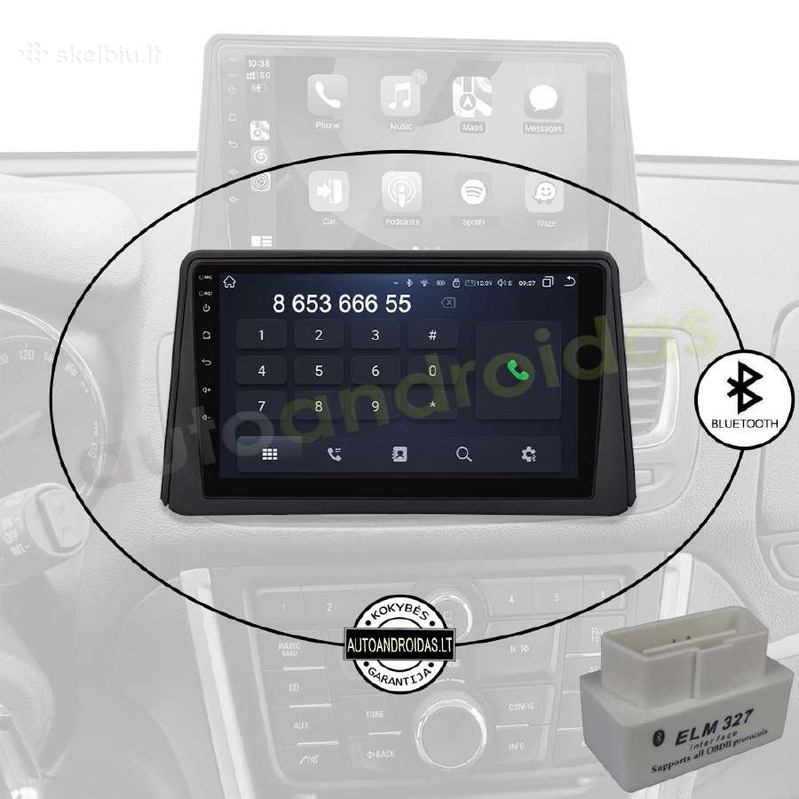 Opel Mokka 1 2012-16 Android multimedia WiFi/GPS - nuotraukos Nr. 5