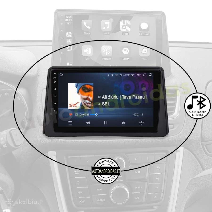Opel Mokka 1 2012-16 Android multimedia WiFi/GPS - nuotraukos Nr. 6