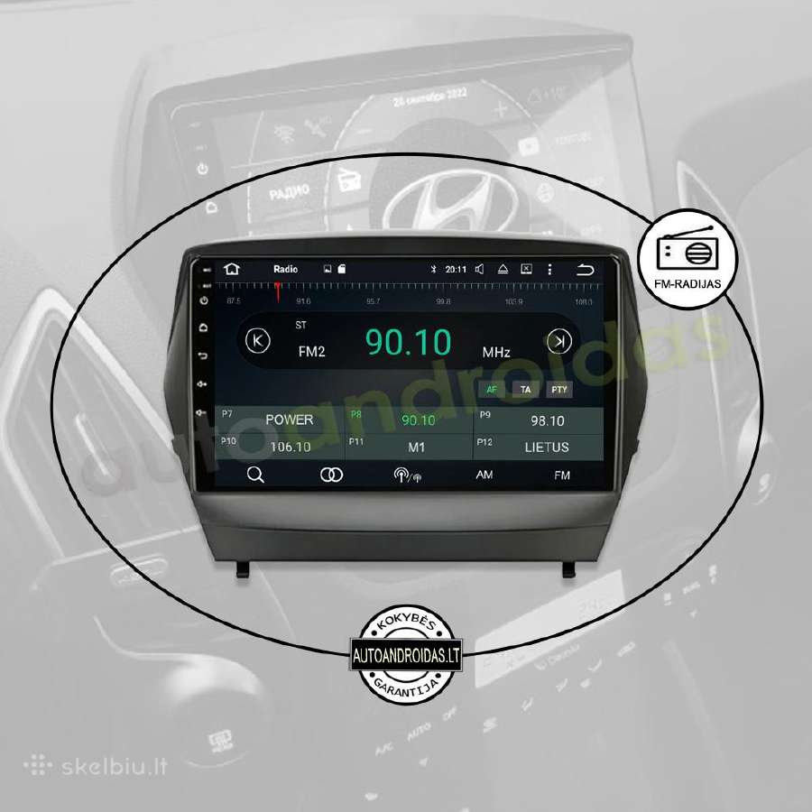 Hyundai Ix35 Tuscon 2 2009-15 Android multimedia - nuotraukos Nr. 4