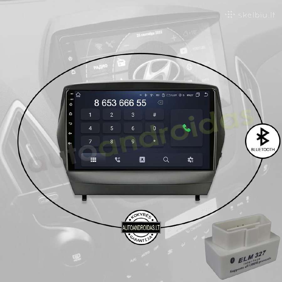 Hyundai Ix35 Tuscon 2 2009-15 Android multimedia - nuotraukos Nr. 5