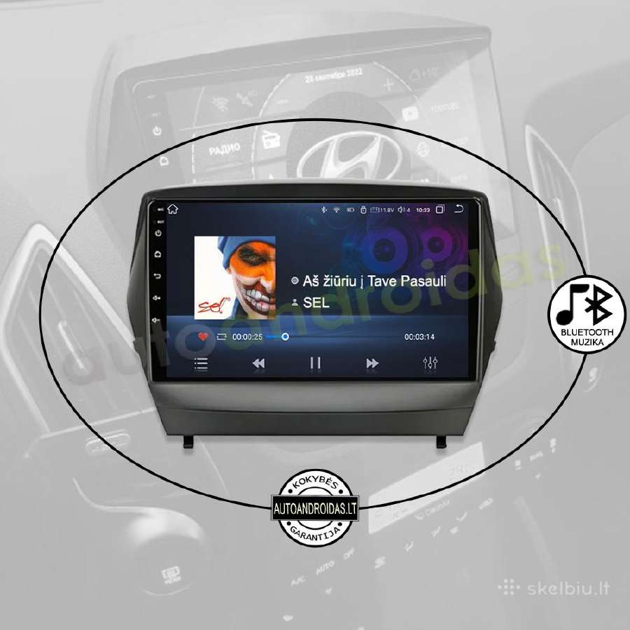 Hyundai Ix35 Tuscon 2 2009-15 Android multimedia - nuotraukos Nr. 6