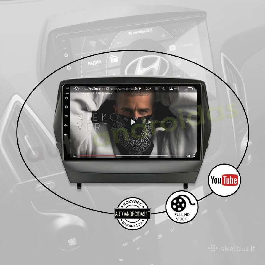 Hyundai Ix35 Tuscon 2 2009-15 Android multimedia - nuotraukos Nr. 9