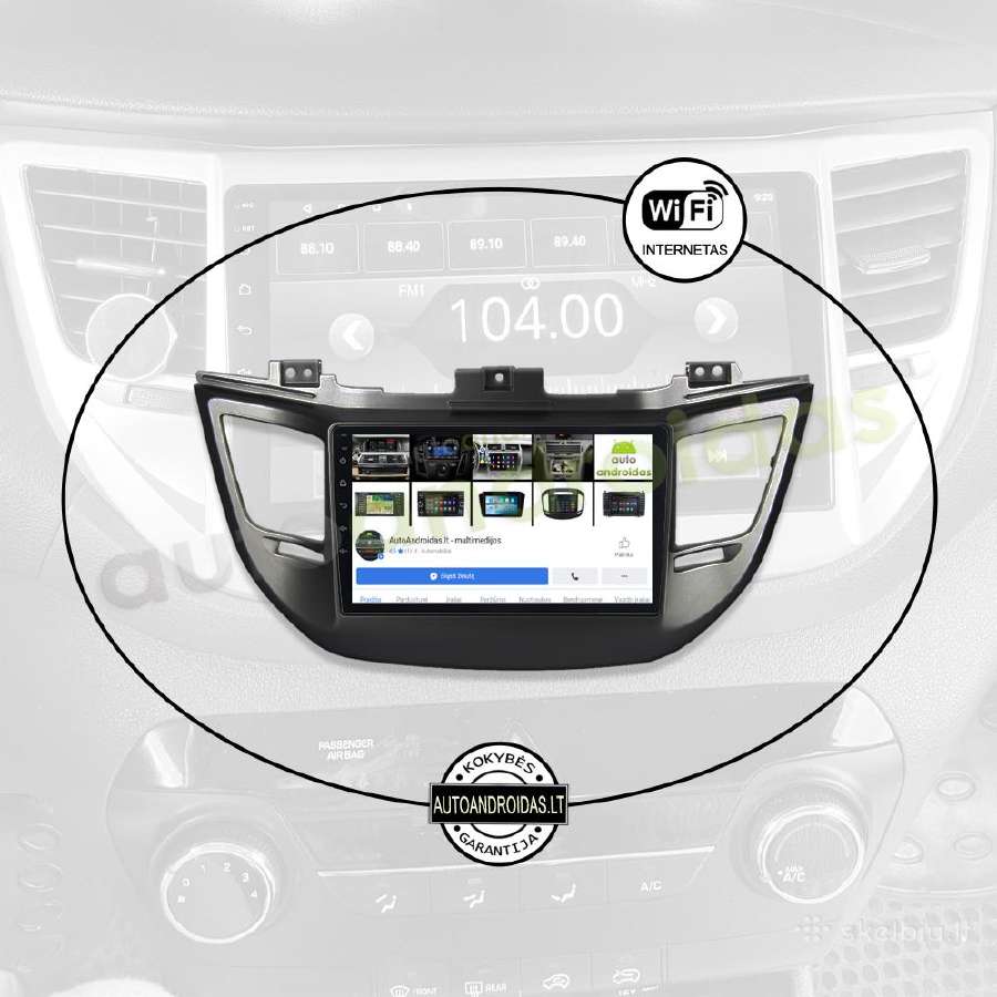 Hyundai Ix35 Tuscon 3 2015-18 Android multimedia - nuotraukos Nr. 3