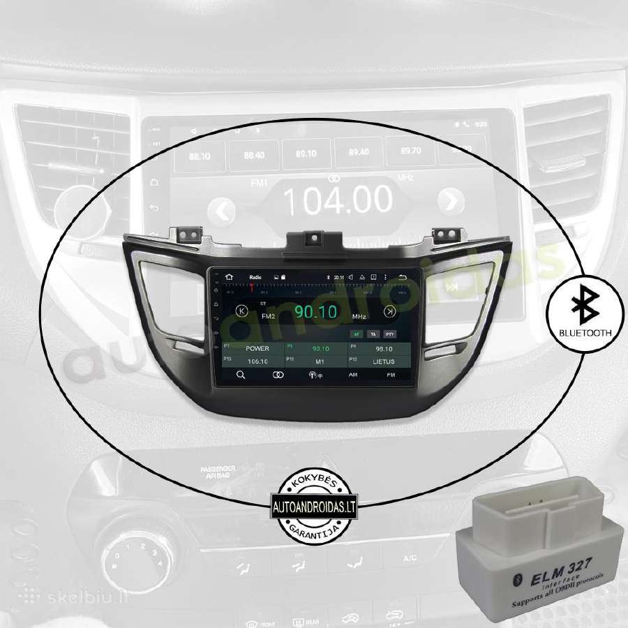 Hyundai Ix35 Tuscon 3 2015-18 Android multimedia - nuotraukos Nr. 5