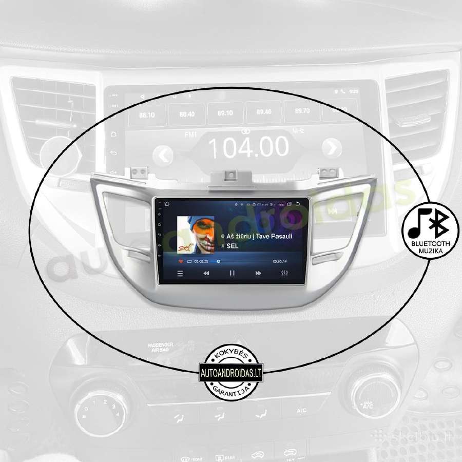 Hyundai Ix35 Tuscon 3 2015-18 Android multimedia - nuotraukos Nr. 6