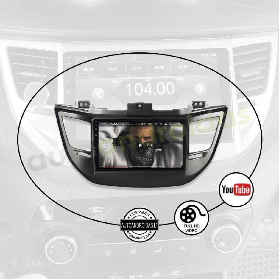 Hyundai Ix35 Tuscon 3 2015-18 Android multimedia - nuotraukos Nr. 9