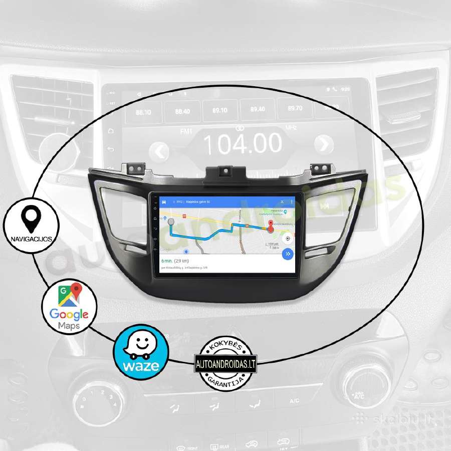 Hyundai Ix35 Tuscon 3 2015-18 Android multimedia - nuotraukos Nr. 11