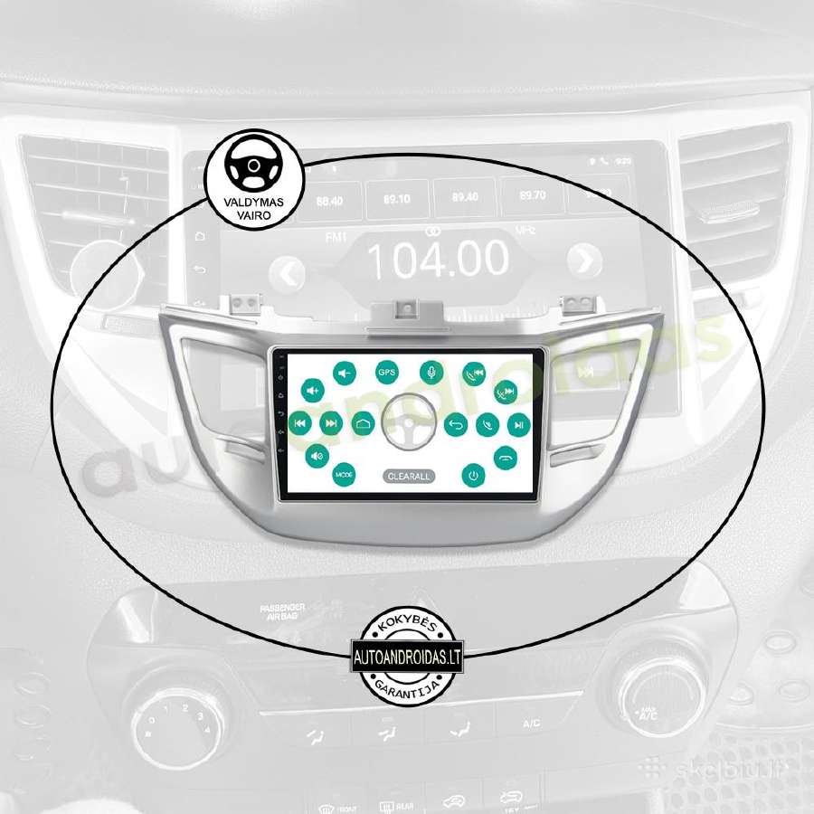 Hyundai Ix35 Tuscon 3 2015-18 Android multimedia - nuotraukos Nr. 12